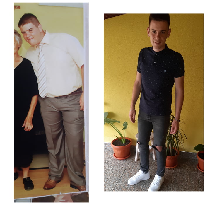 Left Photo is taken 9 years ago, the right is two weeks old. From 135kg ...