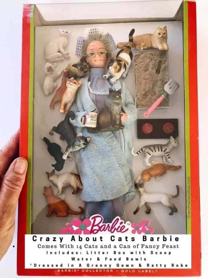 Crazy Cat Lady Barbie Edition 9GAG