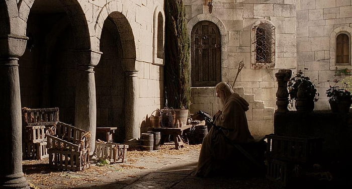 This Shot Is Underrated Gandalf Taking A Moment Alone After Faramir S