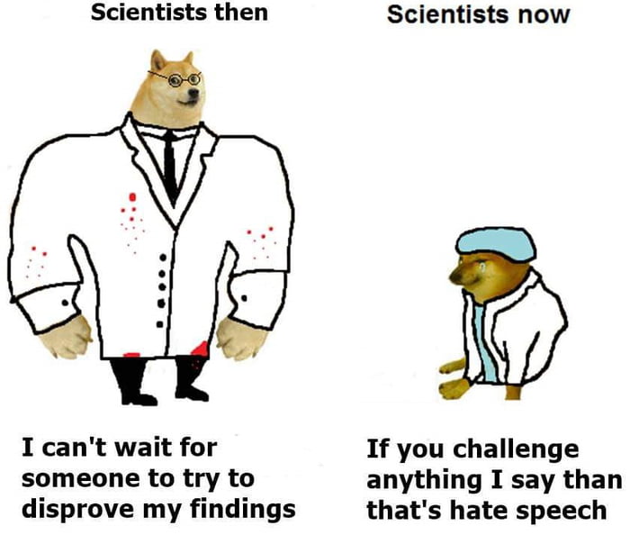 Scientists then vs. Scientists now - 9GAG