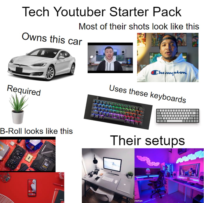 The Tech Youtuber Starter Pack - 9GAG