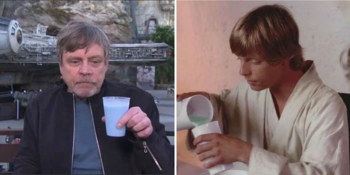 Luke deals Skywalker with Blue Milk