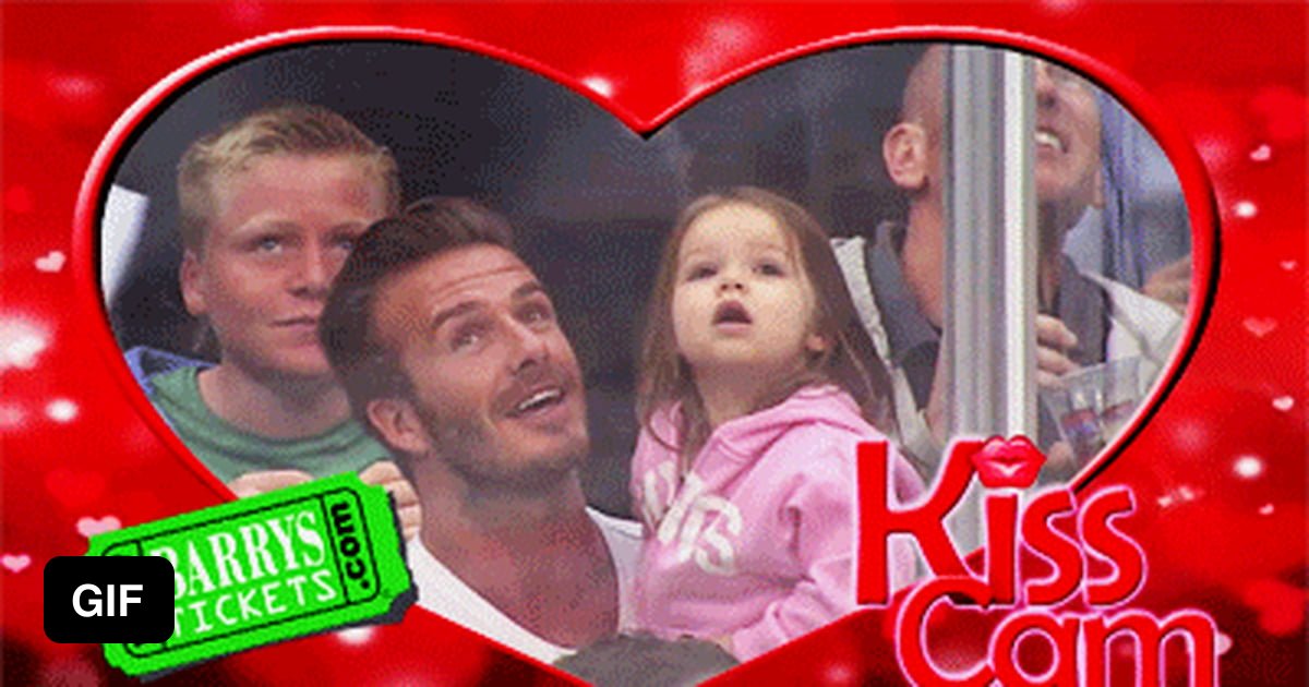 Cutest Kiss Cam Beckham 9GAG