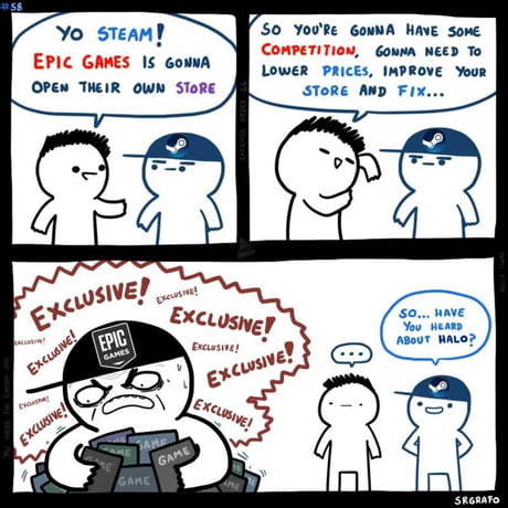 Steam vs Epic - 9GAG