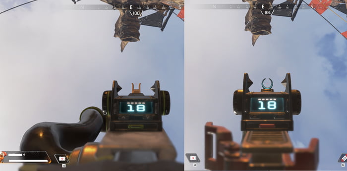 Iron Sights Can Change Depending On The Weapon Skin Legendary R 99 Vs Standard 9gag