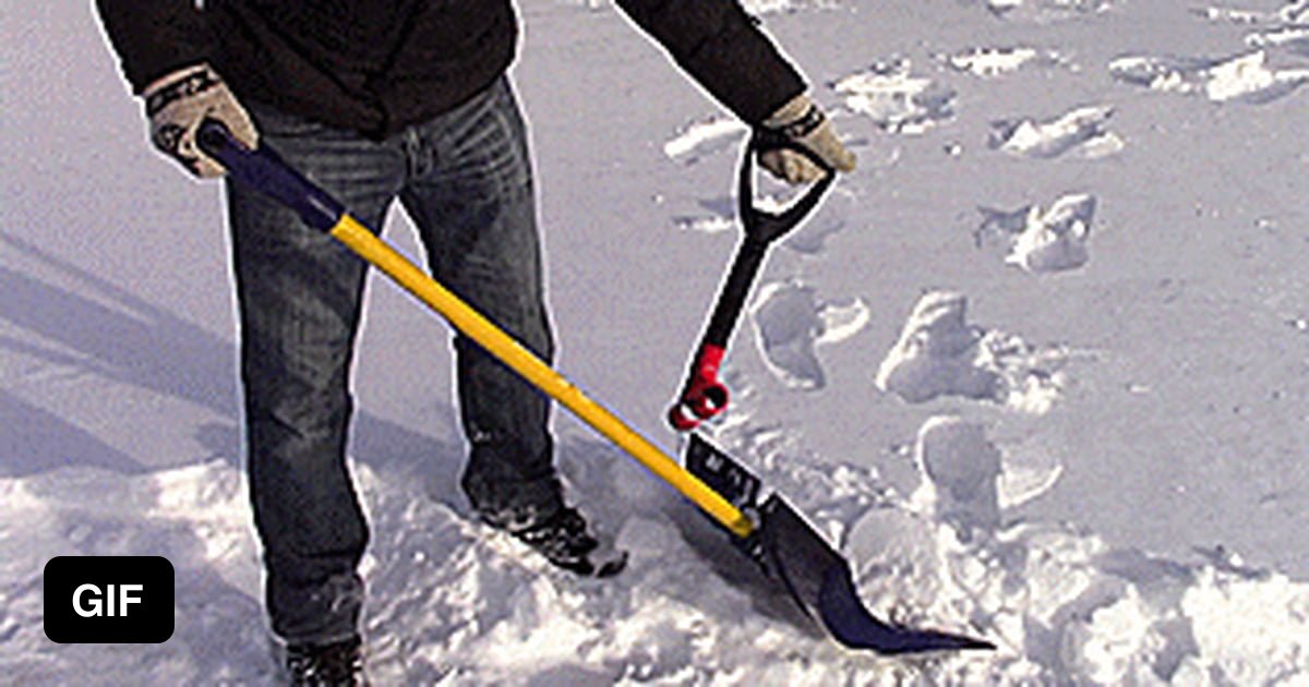 Shovel Attachment Makes Shoveling Easier On The Back 9GAG