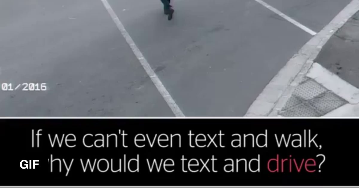 Don't text and walk - 9GAG
