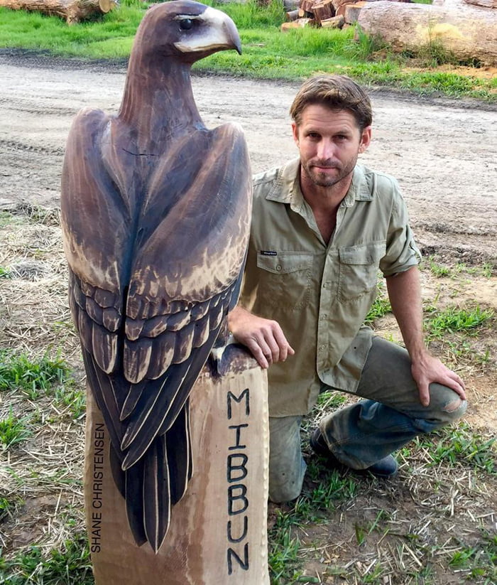 Chainsaw Carving Artist Shane Christensen Sunshine Coast Australia