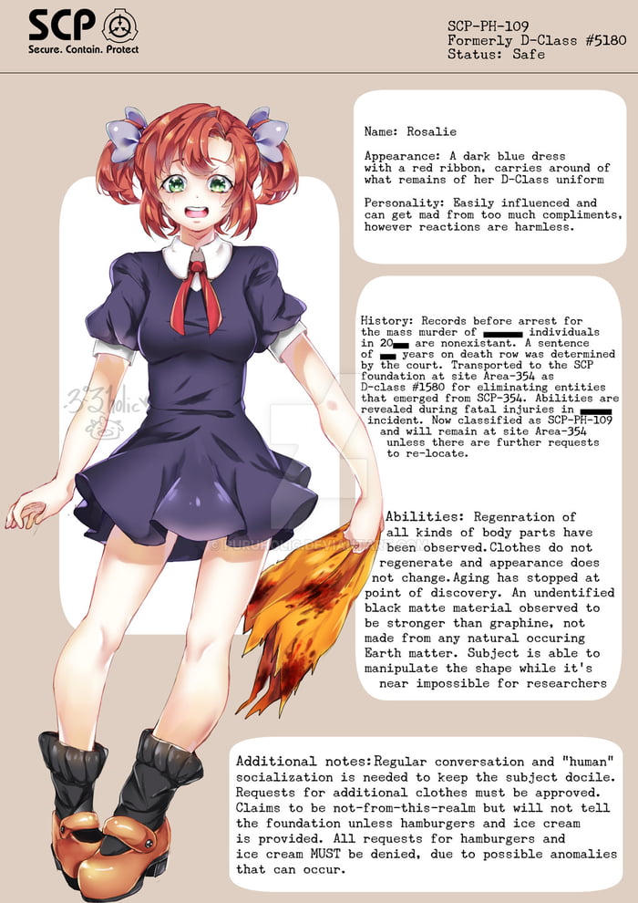 SCP-PH-109 [Publicly Disclosed Information] - Anime & Manga.