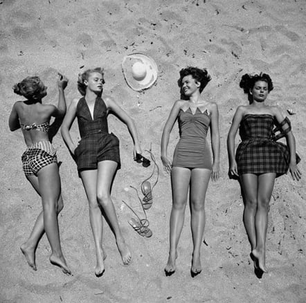 1950 swimwear