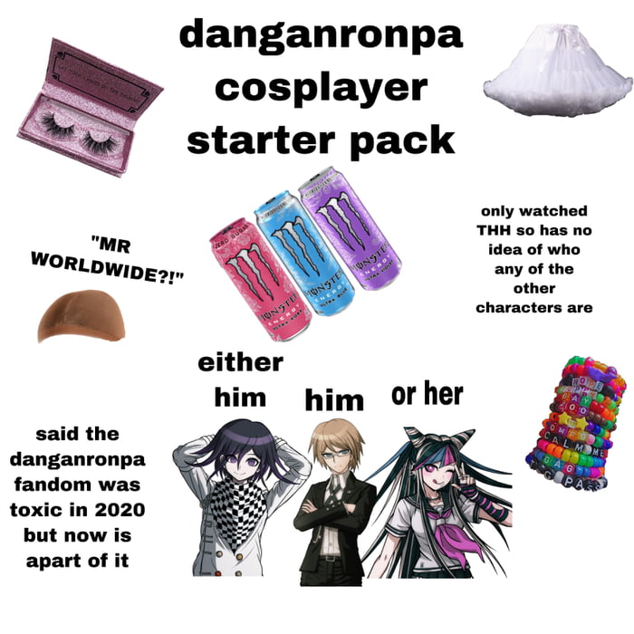 Danganronpa Cosplayer Starter Pack Gag