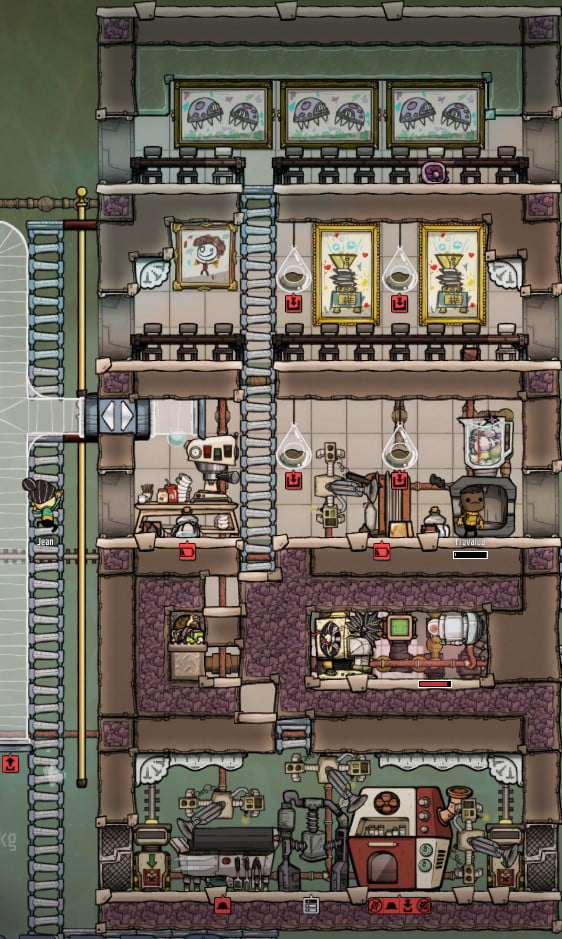 Oxygen Not Included Food Storage Great Hall 9GAG