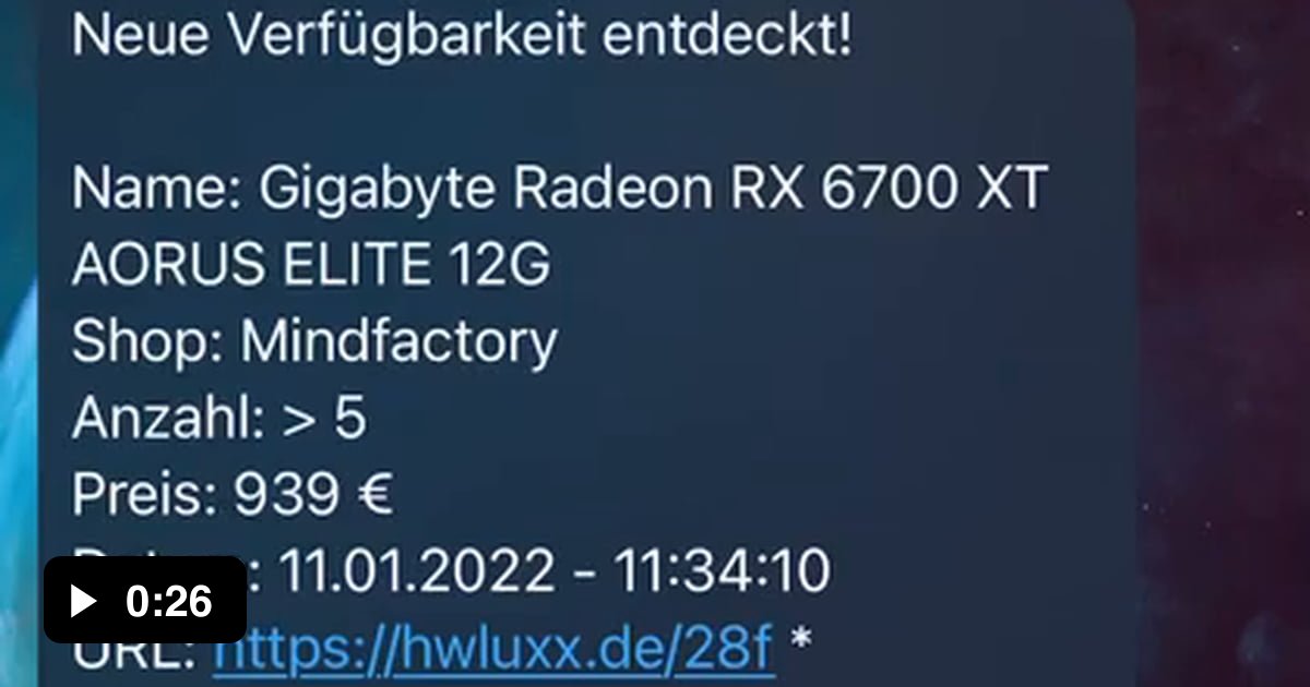 GPU Prices in Germany. It's a bot that checks the availability in big