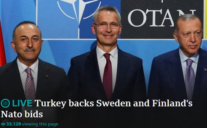 Turkey Stops Blocking Sweden And Finland NATO Bids. Seems Russia Will ...