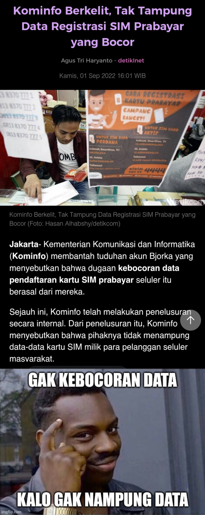 Kementerian Komunikasi Dan Informatika Telah Melakukan Penelusuran