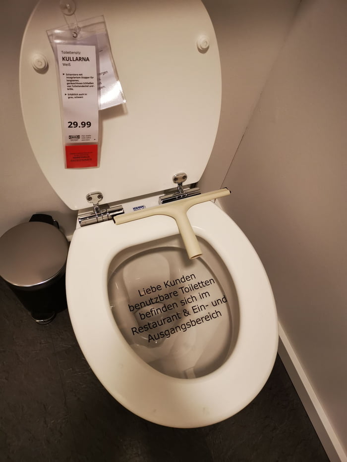 Dear customers, usable toilets are located in the restaurant and