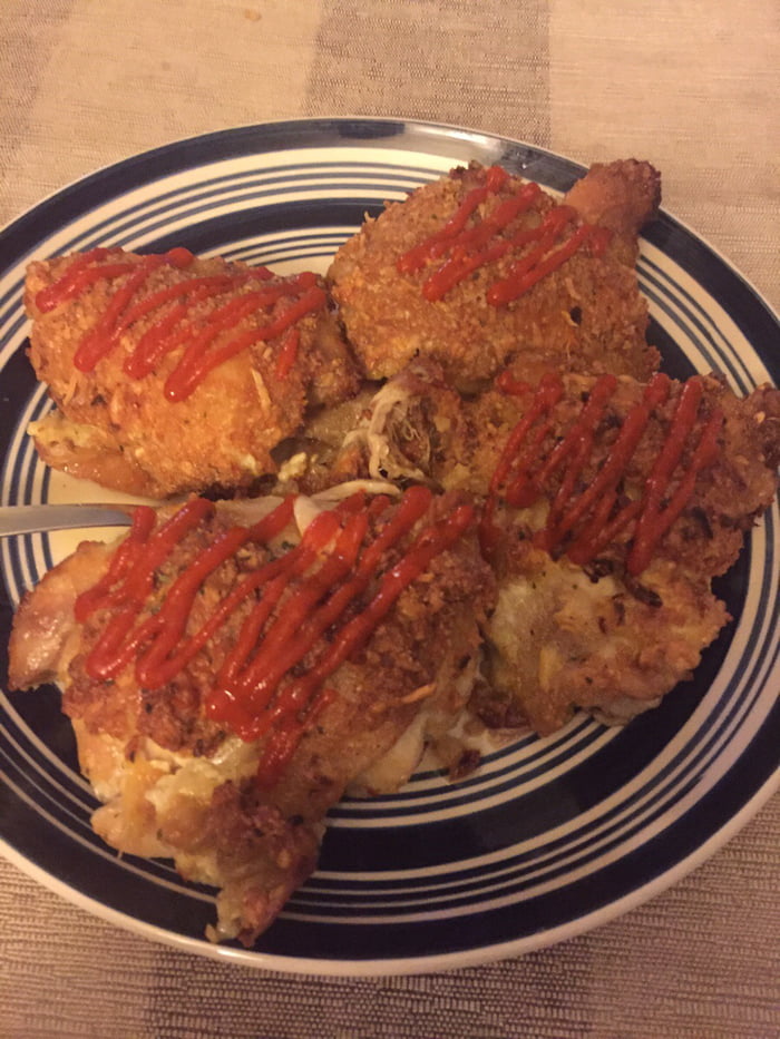 Pork Rind & Parmesan Chicken with Sriracha 9GAG