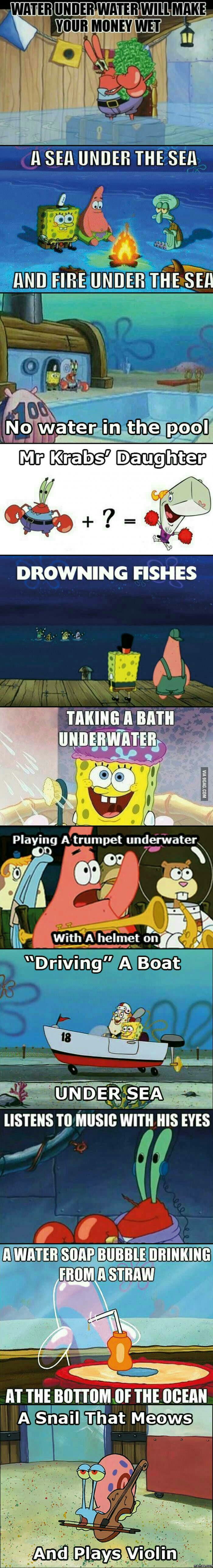 Spongebob logic - 9GAG