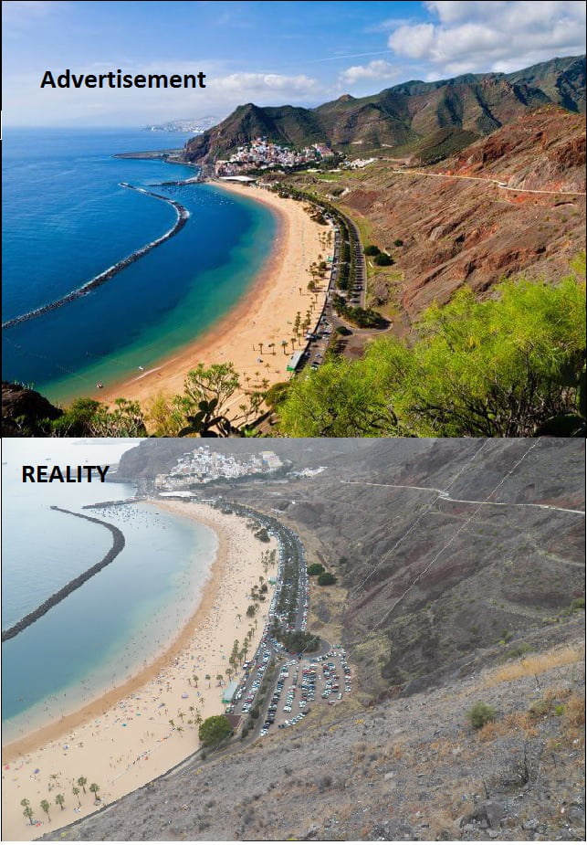 Reality vs Advertisement - 9GAG