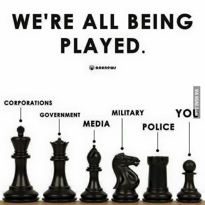 But remember the pawn has potential to a queen. 9GAG