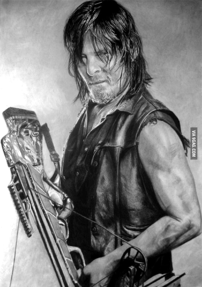 My Drawing Of Norman Reedus (Daryl Dixon) YouTube Video In The Comments