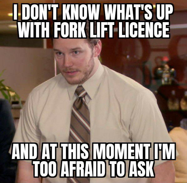 Is it a forklift meme if it's only the forks? : r/forkliftmemes