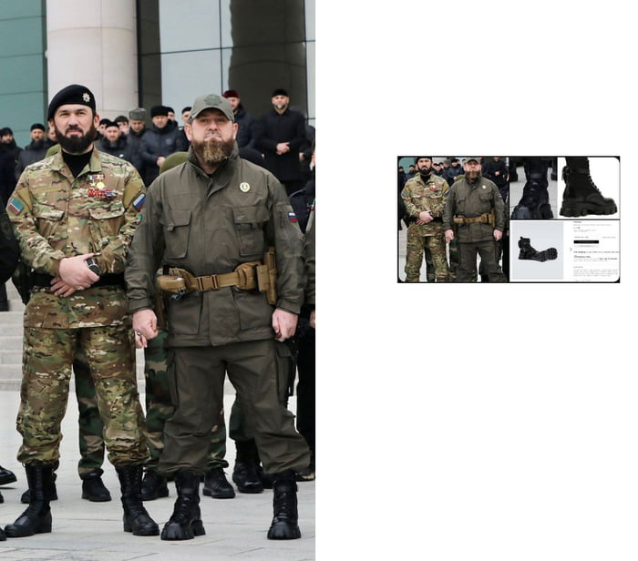 Ramzan Kadyrov with Prada boots for women on his feet, WTF?! - 9GAG