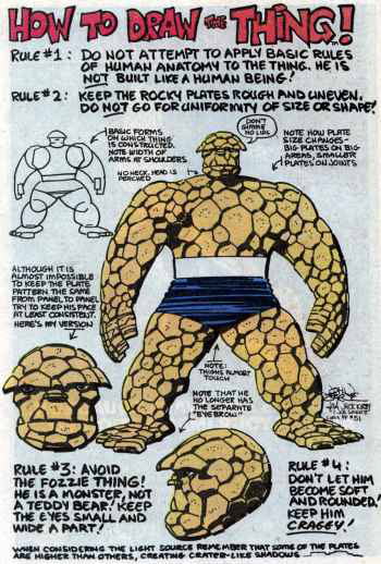 How To Draw Ben Grimm Guide By John Byrne 9gag