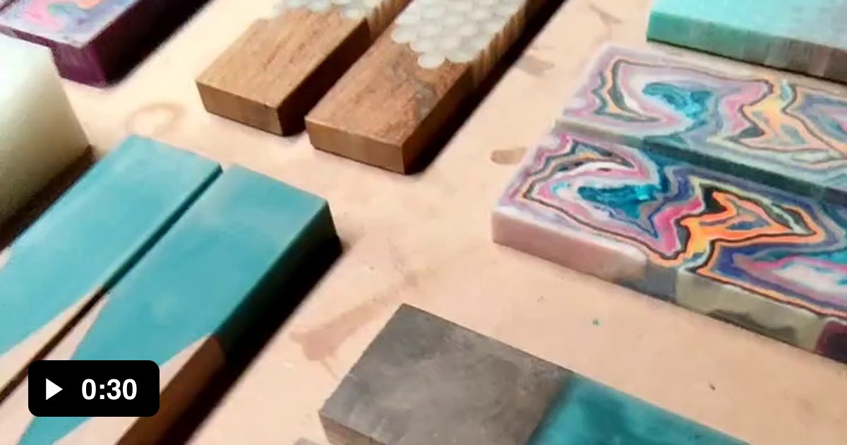 Made the first batch of knifehandle scales with our new vacuum chamber