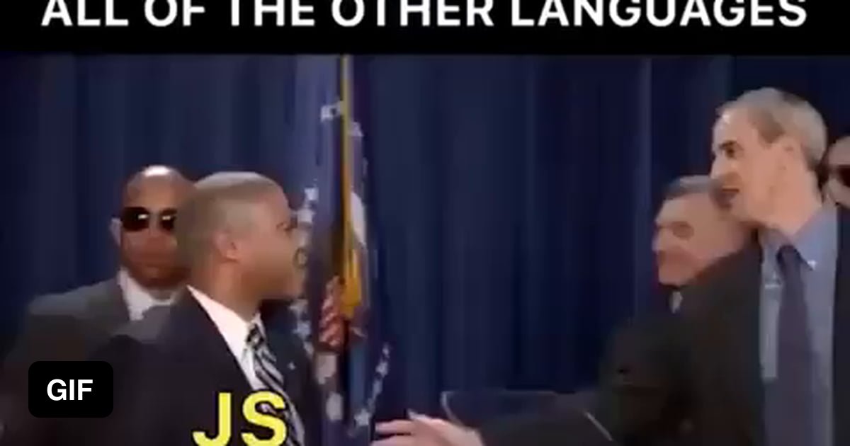 JavaScript meeting other languages - 9GAG