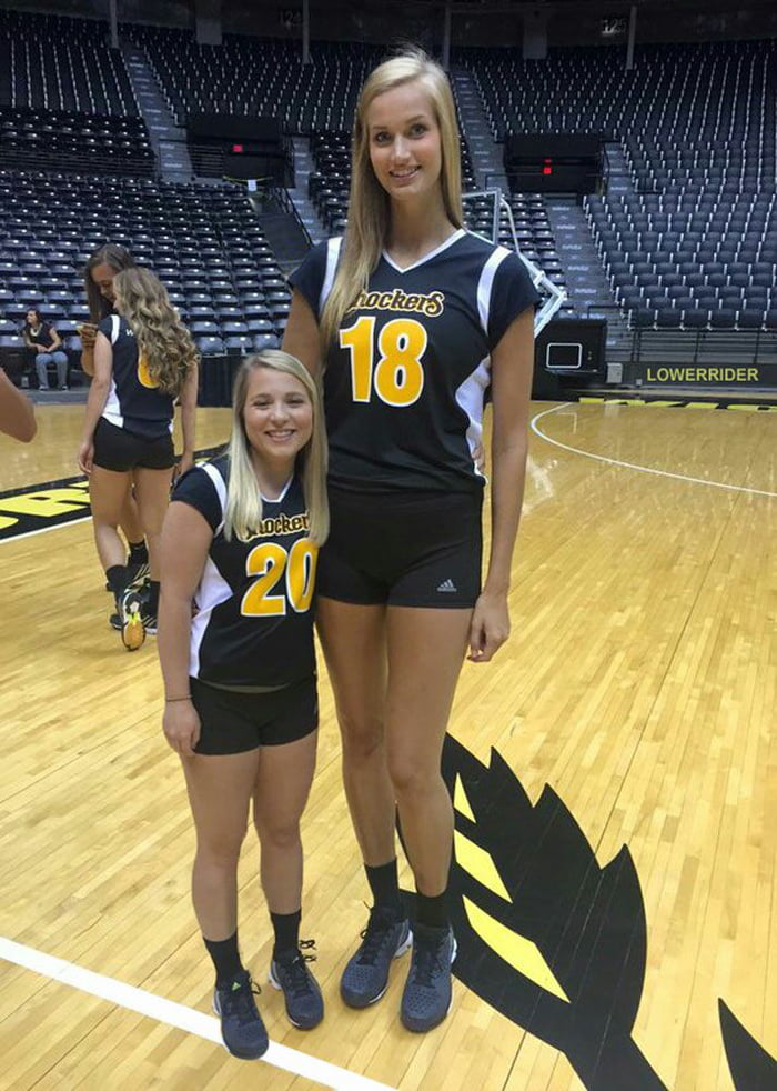 just-normal-volleyball-player-164cm-and-her-teammate-213cm-9gag