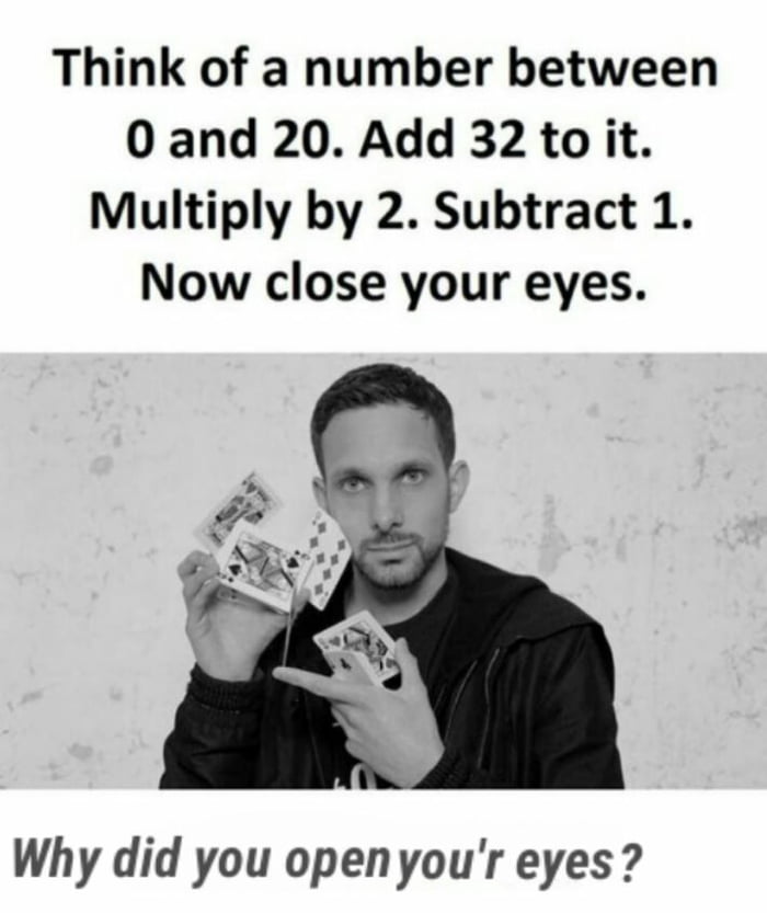Dont open your eyes 9gag