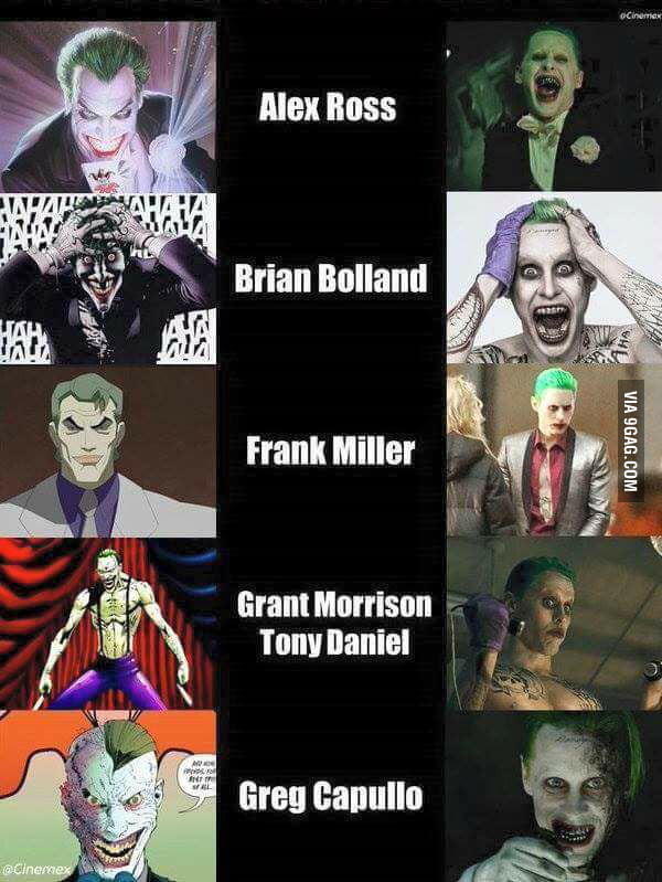 Paying homage to different Joker interpretations! - 9GAG