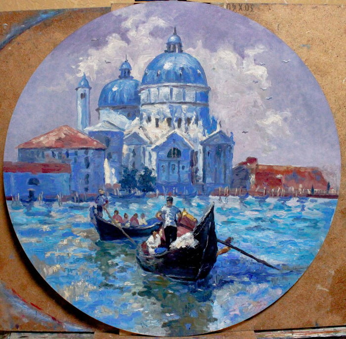 Venetian Canals My Oil Painting On Hardboard 9gag