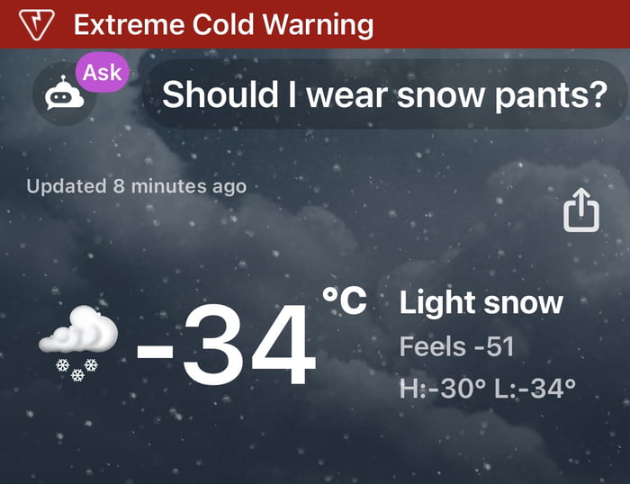 Current Temperature in Saskatchewan 9GAG