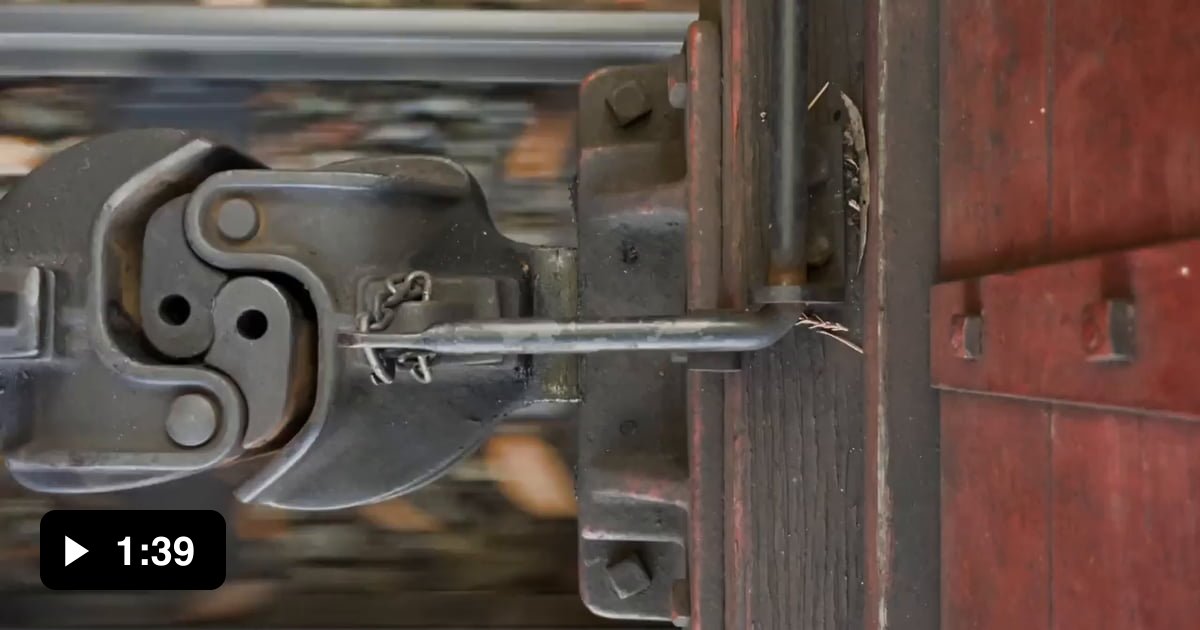 Watching the Janney couplers of a 15" gauge, 5" scale steam train