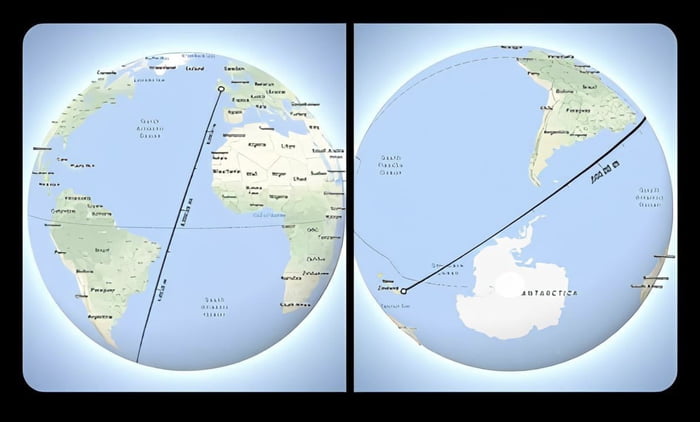 You Can Sail From The UK To New Zealand In A Straight Line 9GAG