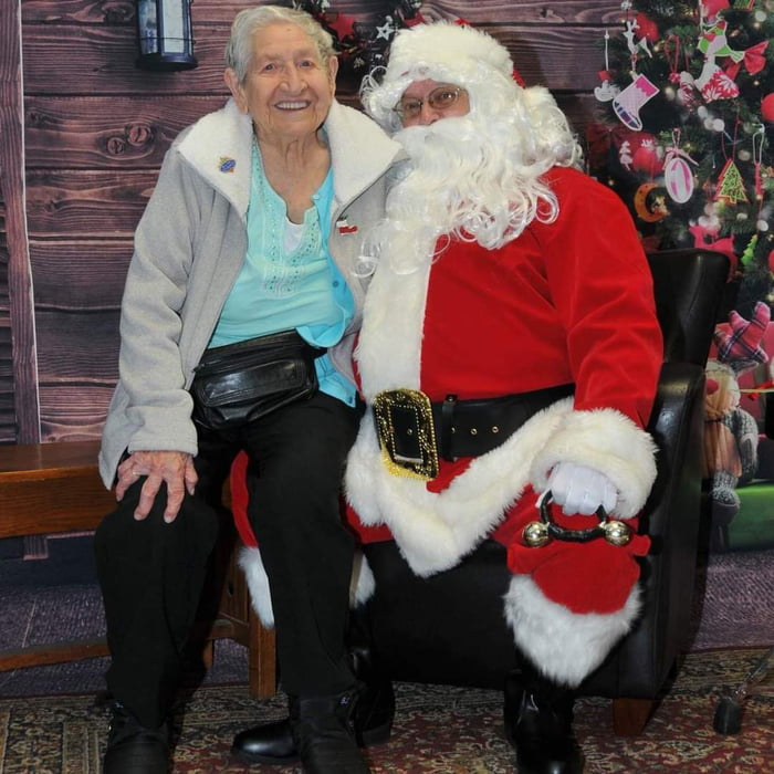 Great Grandma Alice (99 years old) And Santa Clause (1751 Years Old ...