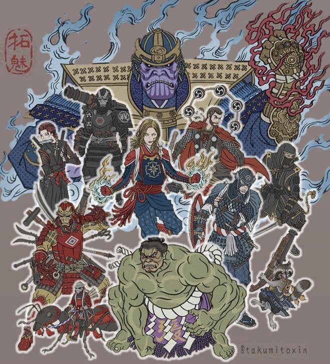 Avengers Feudal Japan By Takumitoxin 9gag