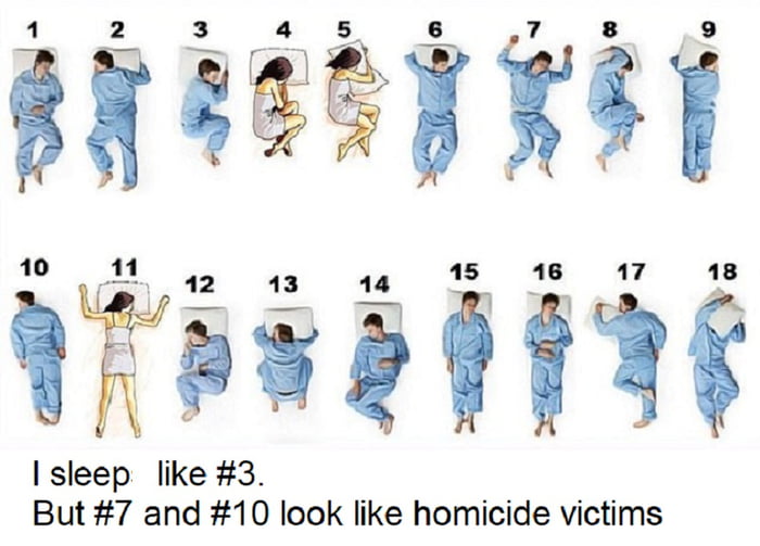 Sleeping Positions 13 Is Interesting 9gag