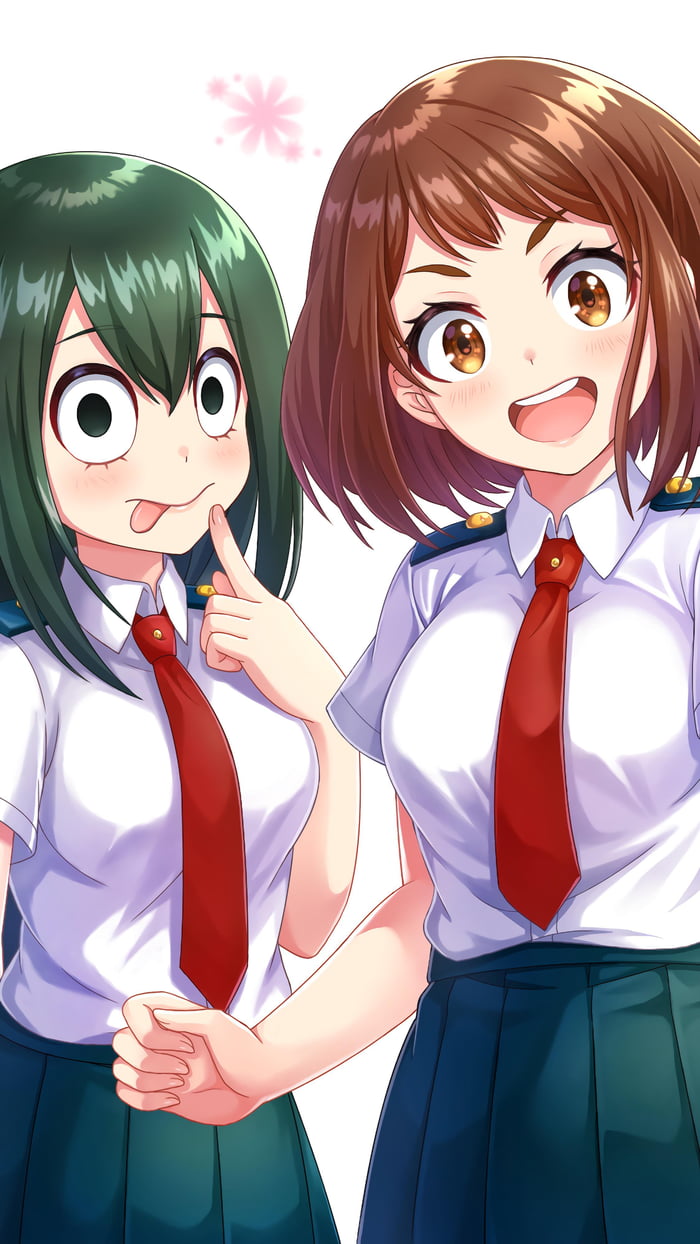 Tsuyu Asui & Ochaco Uraraka - Anime Wallpaper.