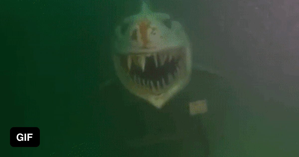 Shark Statue Located Underwater At Lake Neuch Tel 9GAG   A1W9xbY Ogimage 