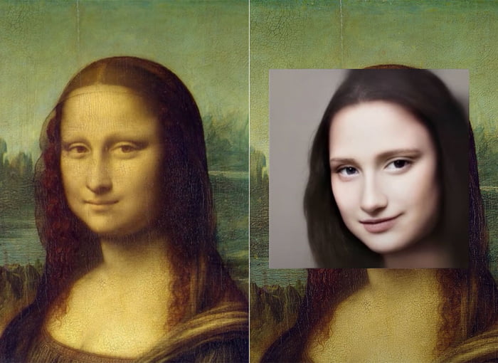 How Mona Lisa would look in modern day, according to AI. - 9GAG