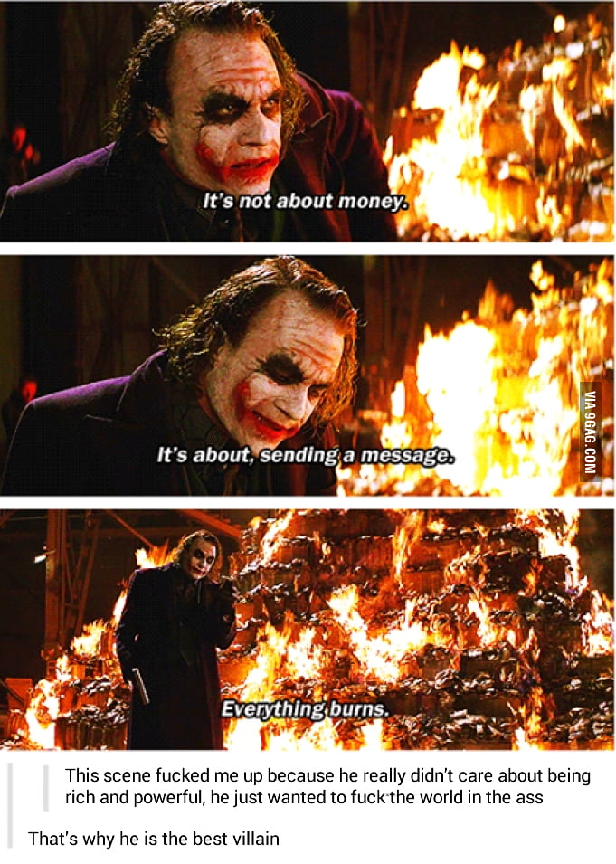 It's about sending a message - 9GAG