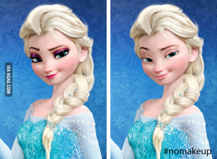 Frozen - Queen Elsa without Makeup. - 9GAG