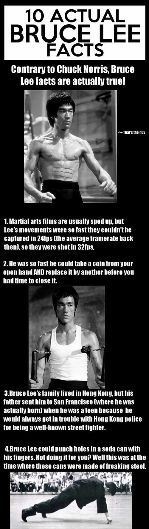 Actual Bruce Lee Facts… - 9GAG
