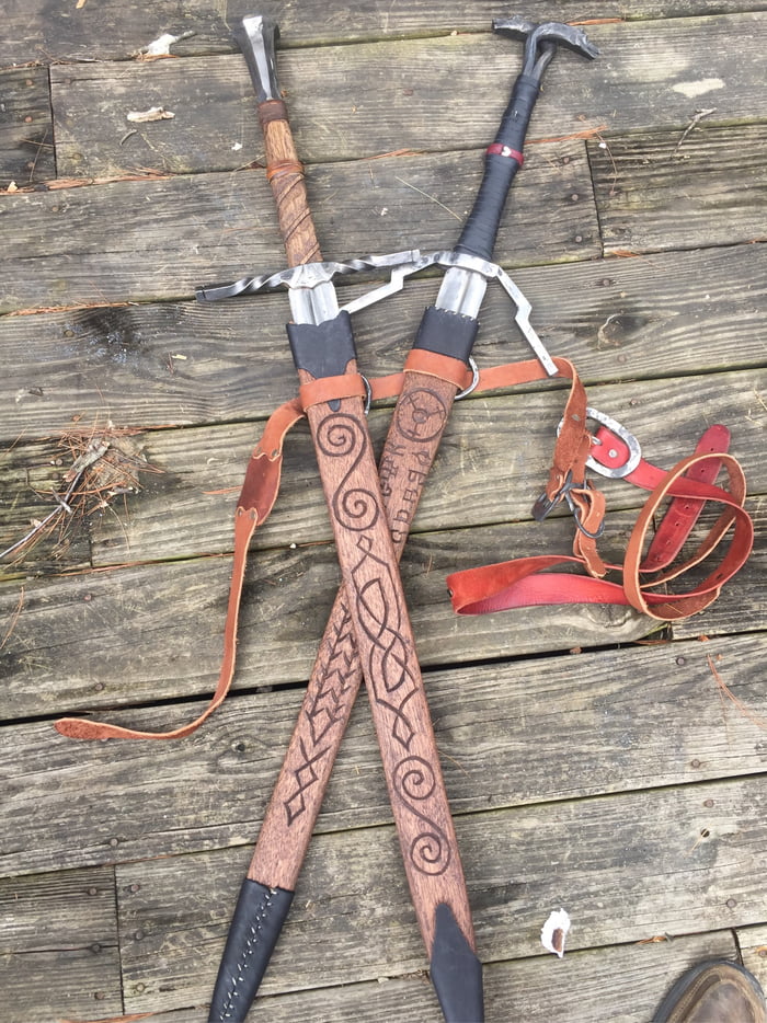 A Witcher's blades. I finally finished them, now I don't know if I can