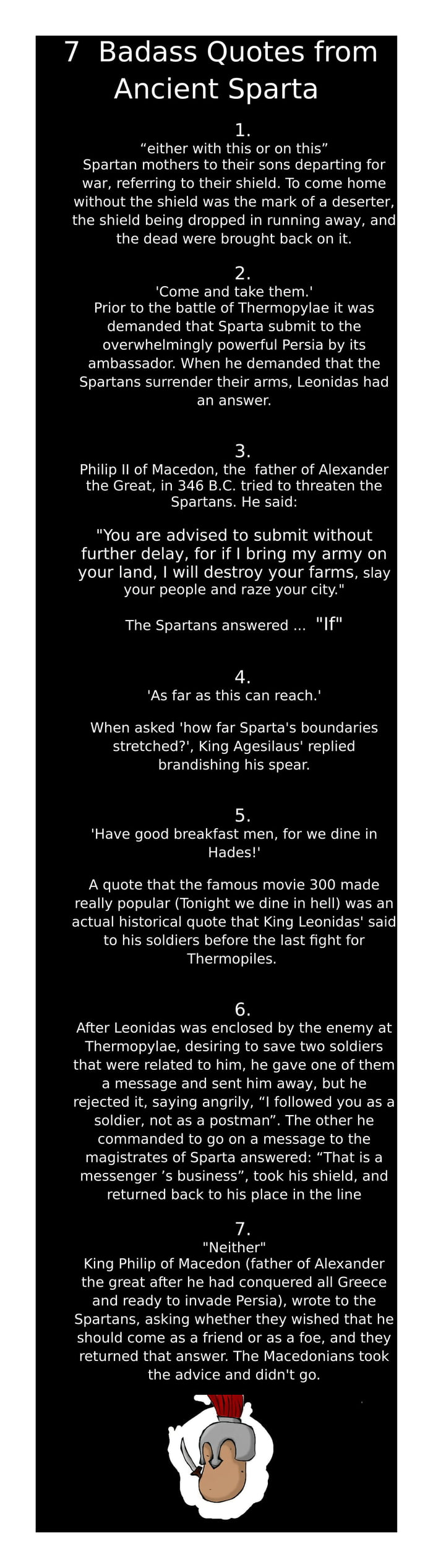 7 Badass Quotes from Ancient Sparta - 9GAG