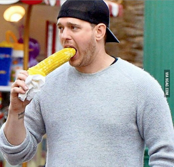 If You Ever Feel Sad Just Remember This Is How Michael Bublé Eats Corn