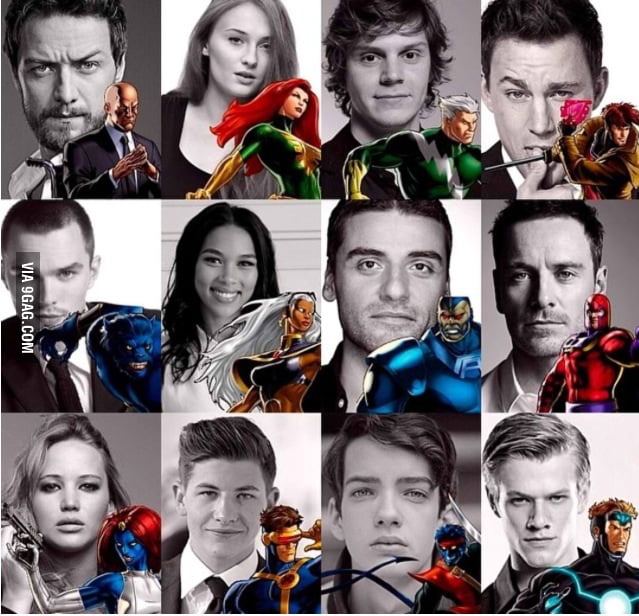 Cast of X-Men: Apocalypse so far - 9GAG